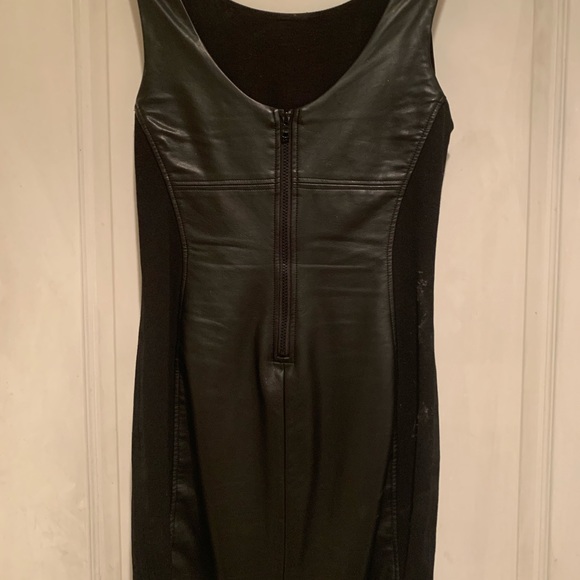 Like new Sanctuary little black vegan leather dress - Picture 3 of 8